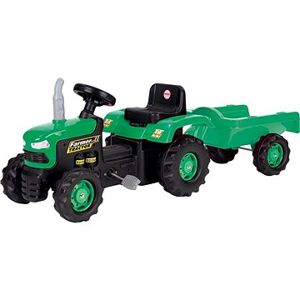 DOLU Traktor šliapací s vlečkou, zelený