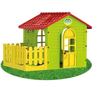 Detský zahradný domček s plotom stredný