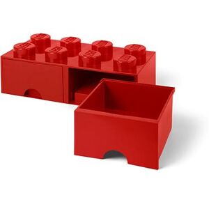 LEGO Úložný box 8 so zásuvkami – červená