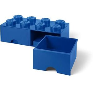 LEGO Úložný box 8 so zásuvkami – modrý