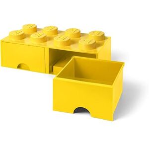 LEGO Úložný box 8 so zásuvkami – žltá