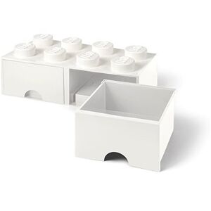 LEGO Úložný box 8 so zásuvkami – biela