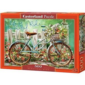 CASTORLAND Puzzle Bicykel s kvetinou 500 dielikov