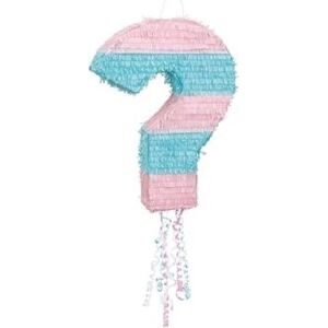 Piňata gender reveal „girl or boy“ – „dievča alebo chlapec“ – ťahacia