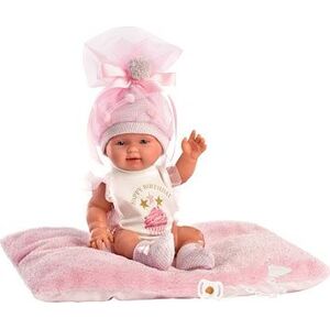 Llorens 26316 New Born Dievčatko – reálna bábika bábätko s celovinylovým telom – 26 cm