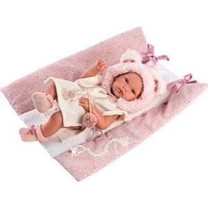 Llorens 63544 New Born Dievčatko – reálna bábika bábätko s celovinylovým telom – 35 cm