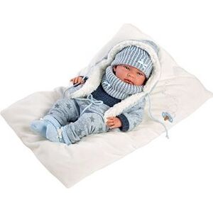 Llorens 73881 New Born Chlapček – reálna bábika bábätko s celovinylovým telom – 40 cm