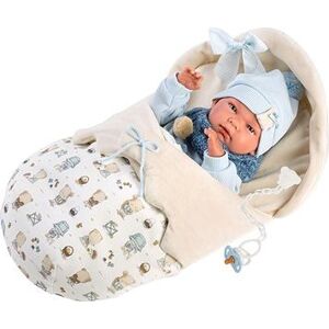 Llorens 73885 New Born Chlapček – reálna bábika bábätko s celovinylovým telom – 40 cm