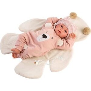 Llorens 63644 New Born – reálna bábika bábätko so zvukmi a mäkkým látkový telom – 36 cm