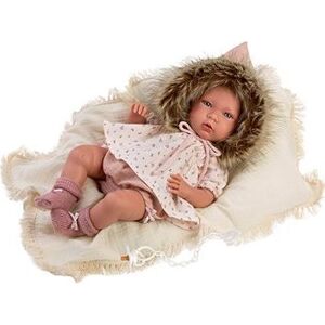 Llorens 74022 New Born – reálna bábika bábätko so zvukmi a mäkkým látkovým telom – 42 cm