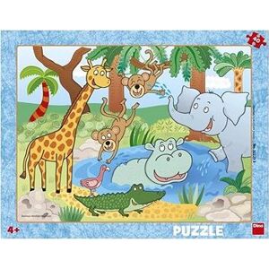 Dino Zvieratká v Zoo 40 doskové puzzle