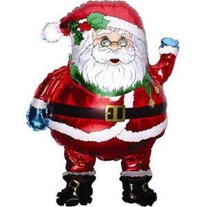 Balónik fóliový Santa Claus – 76 cm – Vianoce