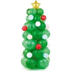 Súprava balónikov – Vianočný stromček – 65 ks – 65 × 161 cm