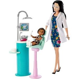 Barbie Povolanie herná súprava s bábikou – Zubárka Bruneta