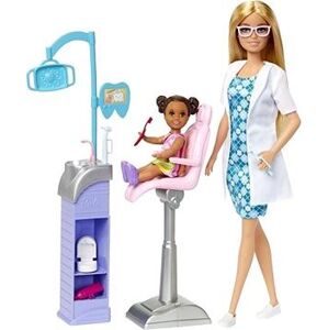 Barbie Povolanie Herný Set S Bábikou – Zubárka Blondína