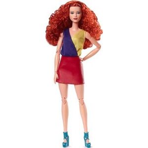 Barbie Looks Ryšavovláska V Červenej Sukni