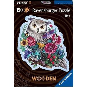 Ravensburger Puzzle 175116 Drevené Puzzle Tajomná Sova 150 Dielikov