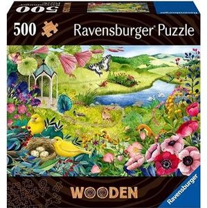Ravensburger Puzzle 175130 Drevené Puzzle Divoká Záhrada 500 Dielikov