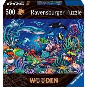 Ravensburger Puzzle 175154 Drevené Puzzle Podmorský Svet 500 Dielikov