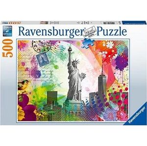 Ravensburger Puzzle 173792 Pohľadnice Z New Yorku 500 Dielikov