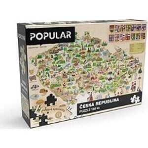 Popular Puzzle – Mapa Českej republiky, 160 ks