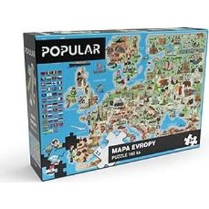 Popular Puzzle – Mapa Európy, 160 ks – CZ