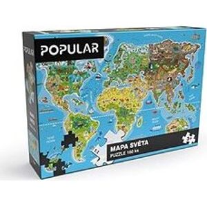 Popular Puzzle – Mapa sveta, 160 ks – CZ