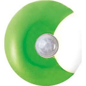 ACA Lighting LED detská nočná lampička do zásuvky UFO 0,4 W / 230 V / 6 000 K, súmrakový senzor, zelená
