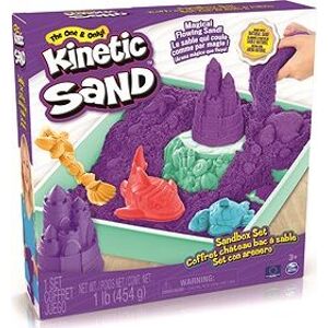 Kinetic Sand Krabica tekutého piesku s podložkou Fialová