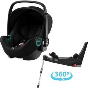 Britax Römer Baby-Safe 3 i-Size so základňou Flex Base 5Z Bundle Space Black