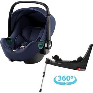Britax Römer Baby-Safe 3 i-Size so základňou Flex Base 5Z Bundle Indigo Blue