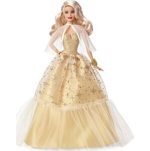 Barbie Vianočná bábika blondínka 2023