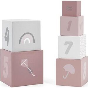 Label Label Stohovateľné kocky – Čísla ružové