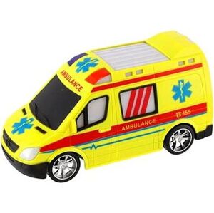 Teddies Auto RC ambulancia 20 cm na diaľkové ovládanie 27 MHz