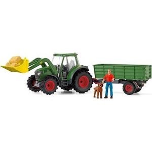 Schleich Traktor s prívesom 42608