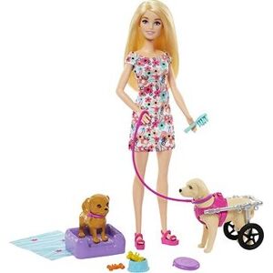 Barbie Bábika a psík s invalidným vozíčkom