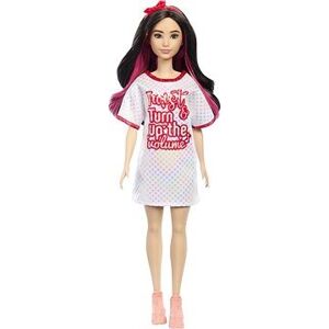 Barbie Modelka – Biele lesklé šaty