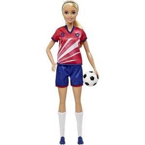 Barbie Futbalová bábika – Barbie v červenom drese