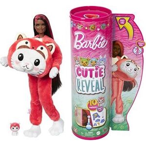 Barbie Cutie Reveal Barbie v kostýme – Mačiatko v červenom kostýme pandy
