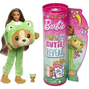 Barbie Cutie Reveal Barbie v kostýme – Psík v zelenom kostýme žabky