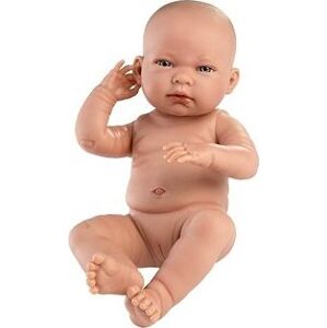 Llorens 84302 New Born Dievčatko – reálna bábika bábätko s celovinylovým telom 43 cm