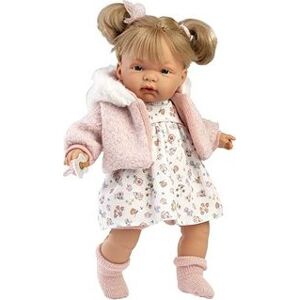 Llorens 38356 Joelle – realistická bábika so zvukmi a mäkkým látkovým telom – 38 cm