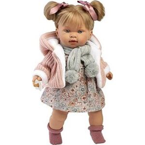 Llorens 42284 Alexandra – realistická bábika so zvukmi a mäkkým látkovým telom – 42 cm