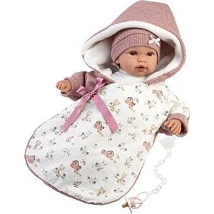 Llorens 63650 New Born – realistická bábika bábätko so zvukmi a mäkkým látkovým telom – 36 cm