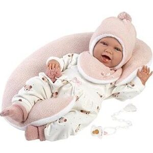Llorens 74104 New Born – realistická bábika bábätko so zvukmi a mäkkým látkovým telom – 42 cm