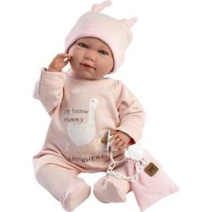 Llorens 74108 New Born – realistická bábika bábätko so zvukmi a mäkkým látkovým telom – 42 cm