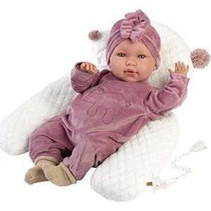 Llorens 74118 New Born – realistická bábika bábätko so zvukmi a mäkkým látkovým telom – 42 cm