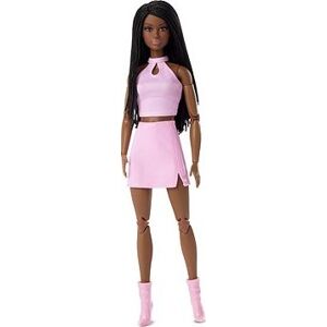 Barbie Looks S vrkôčikmi v ružovom outfite