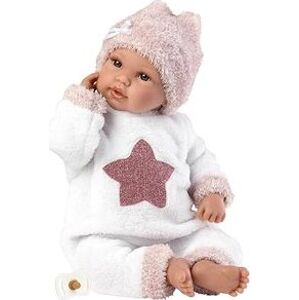 Llorens 63648 New Born – reálna bábika so zvukmi a mäkkým látkovým telom – 36 cm