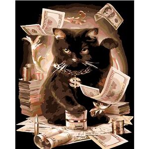 Maľovanie podľa čísel – Čierna mačka